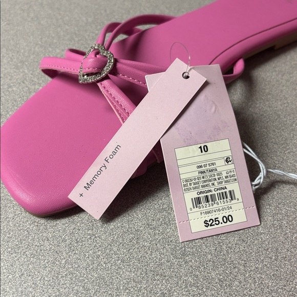 Wild Fable Pink Heart Sandals NWT - Picture 2 of 4